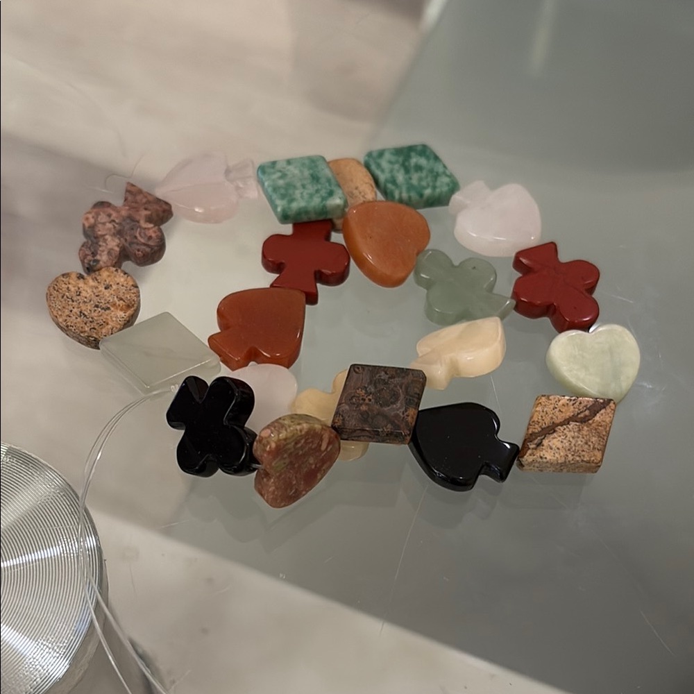Strand Multicolor Mixed Stone Spacer Loose Beads mix